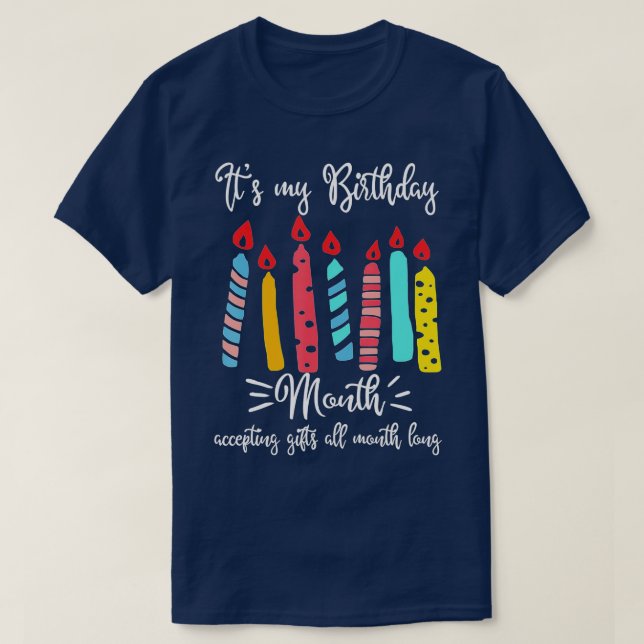 T-SHIRT C'EST MON ANNIVERSAIRE MOIS D'ACCEPTATION DE DONS  (Design devant)