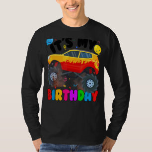 T-shirt C'Est Mon Anniversaire Monster Truck Car Party Jou