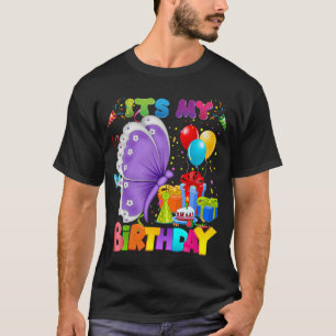 T-shirt C'est Mon Anniversaire Papillon Filles Femmes Enfa