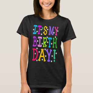 T-shirt C'est mon anniversaire pour les femmes Ados Filles