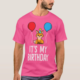 T-shirt C'Est Mon Anniversaire Renard Anniversaire Renard 