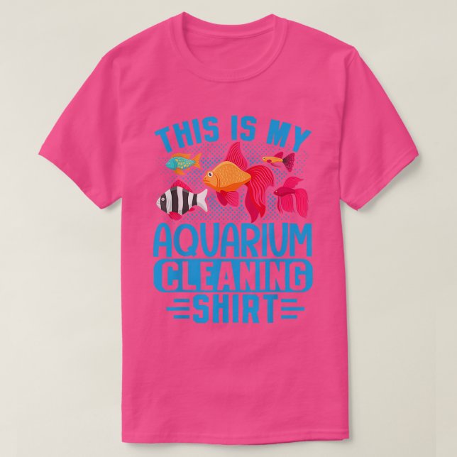 T-shirt C'Est Mon Aquarium Nettoyant Chemise Amateurs Pois (Design devant)
