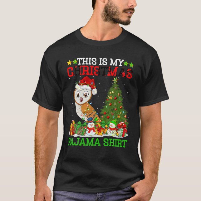 T-shirt C'Est Mon Arbre De Noël Le Pajamas Éclaire La Peti (Devant)