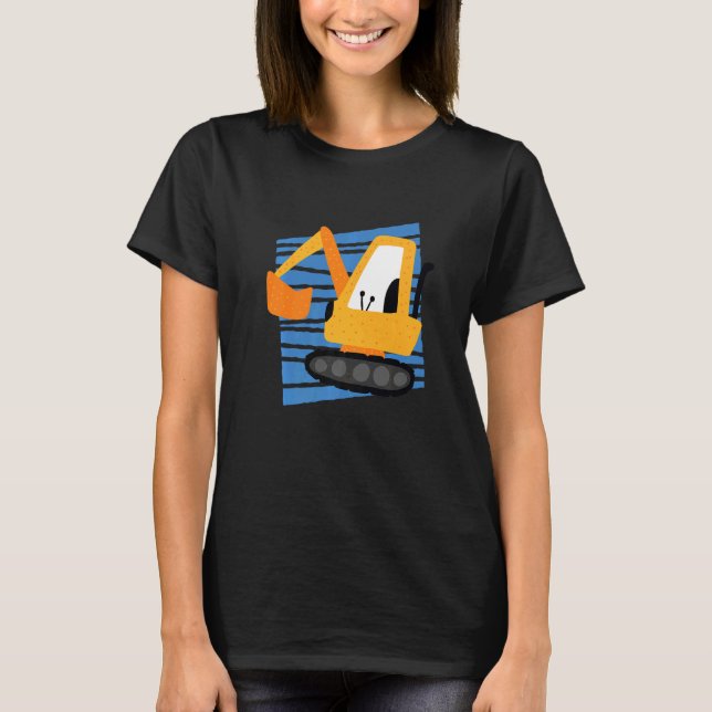 T-shirt C'Est Mon Bulldozer D'Anniversaire (Devant)