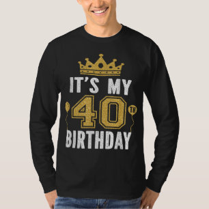 T-shirt C'est mon cadeau d'anniversaire de 40 ans Homme de