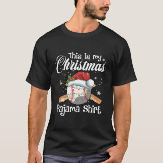T-shirt C'Est Mon Cadeau De Pajama De Baseball De Noël Pou
