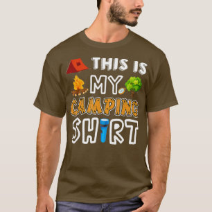 T-shirt C'Est Mon Camping Camping Happy Camper Camper Feu