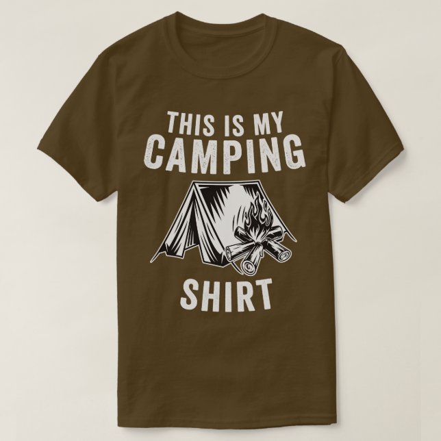 T-shirt C'Est Mon Camping Funny Camper Cadeau (Design devant)