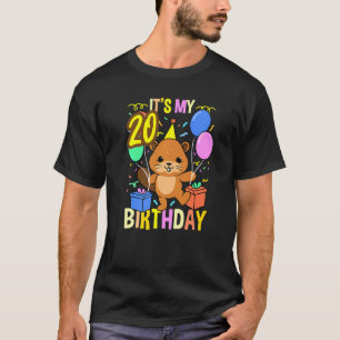 T-shirt C'est mon castor d'anniversaire de 20 ans