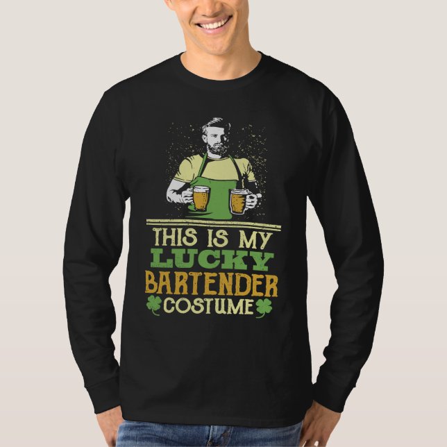 T-shirt C'Est Mon Chance Bartender Costume St. Patty's Bar (Devant)