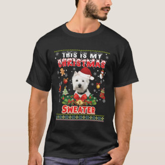 T-shirt C'Est Mon Chandail De Noël Westie Chien Vilain Joy