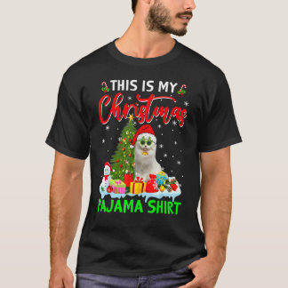 T-shirt C'est Mon Chat Chaton Noël Pyjama Santa Kitty