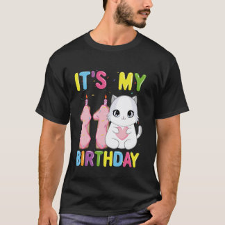 T-shirt C'est mon chat ragdoll de 11 ans pour mon 11ème an