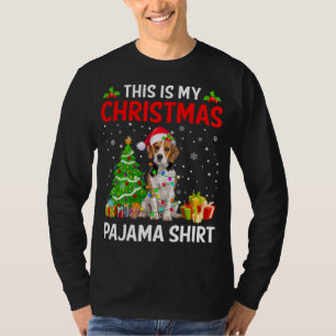 T-shirt C'Est Mon Chien Beagle De Noël, Les Lumières Du Pa