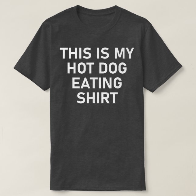 T-shirt C'Est Mon Chien Chaud Manger, Drôle, Blagues, Sarc (Design devant)