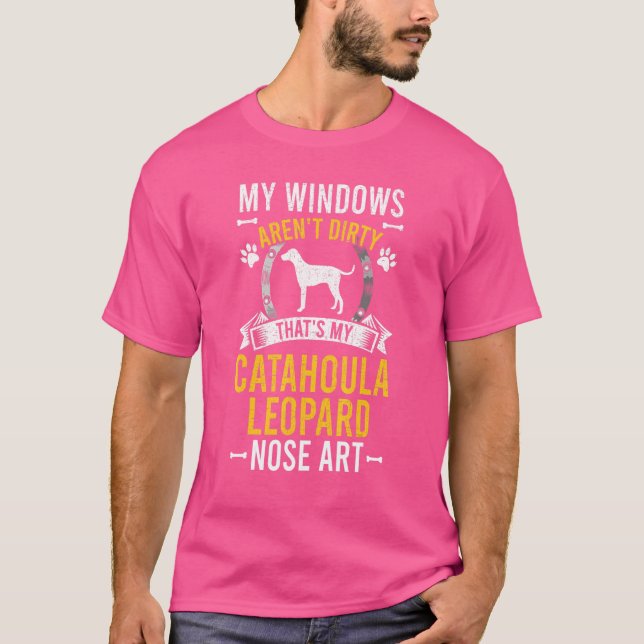 T-shirt C'est mon chien léopard de Catahoula (Devant)