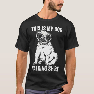 T-shirt C'est mon chien qui marche