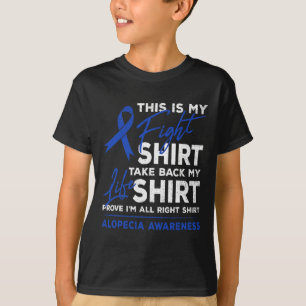 T-shirt C'Est Mon Combat Alopecia Sensibilisation A Ribbon