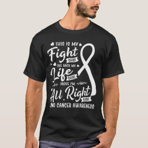 T-shirt C'est mon combat Chemise Lung Cancer Sensibilisati