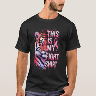 T-shirt C'est Mon Combat Contre Le Cancer Du Sein Ruban Ro
