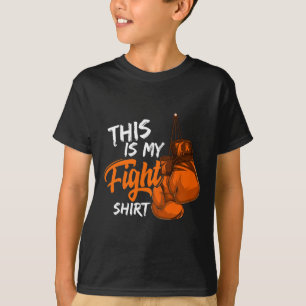 T-shirt C'Est Mon combat Leucémie Conscience Guerrier Surv