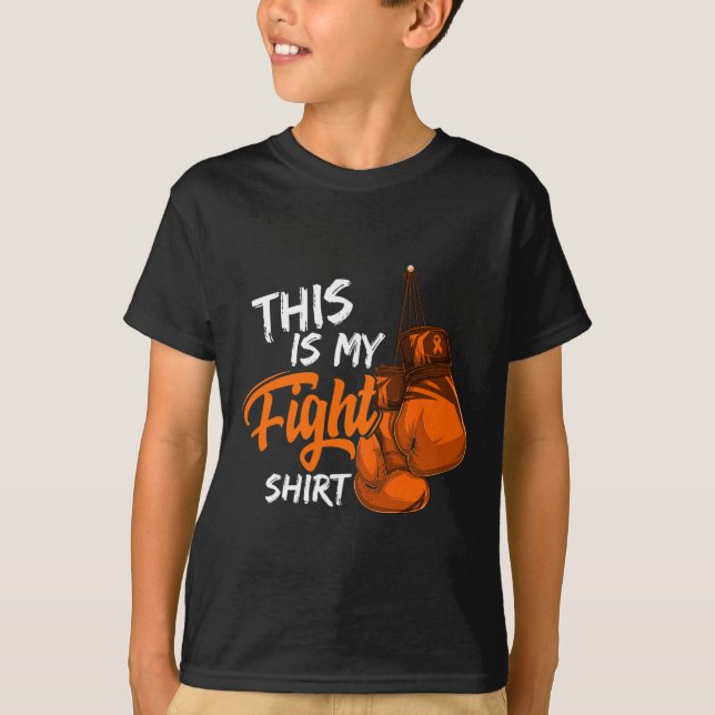 T-shirt C'Est Mon combat Leucémie Conscience Guerrier Surv (Devant)