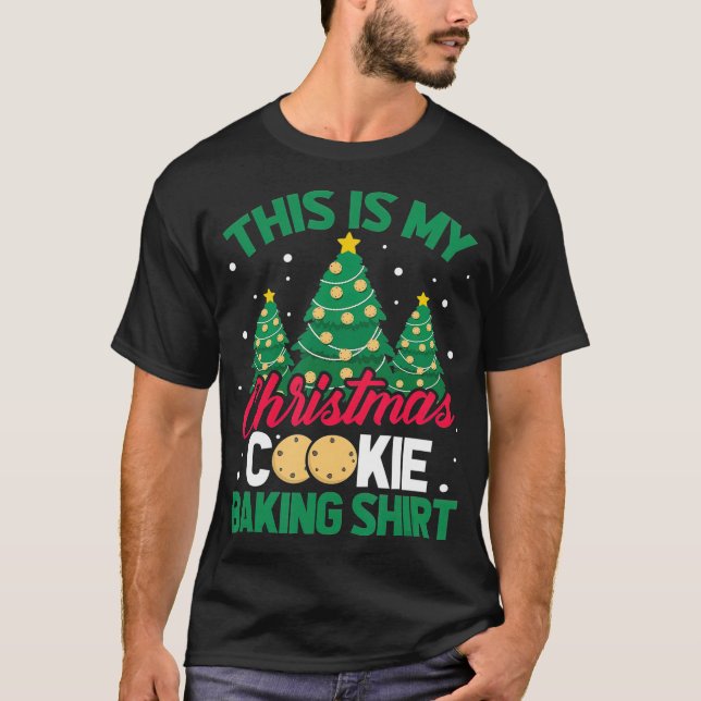 T-shirt C'Est Mon Cookie De Noël Baking Xmas Tree (Devant)