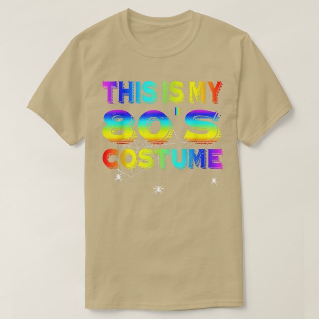 T-shirt C'Est Mon Costume 80s Happy Hommes Halloween Ado B (Design devant)