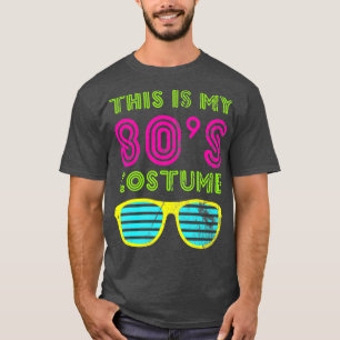 T-shirt C'est mon costume 80s Neon 80s 90s Party