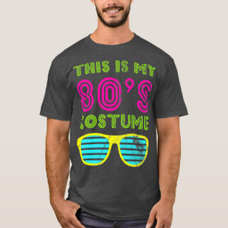 T-shirt C'est mon costume 80s Neon 80s 90s Party