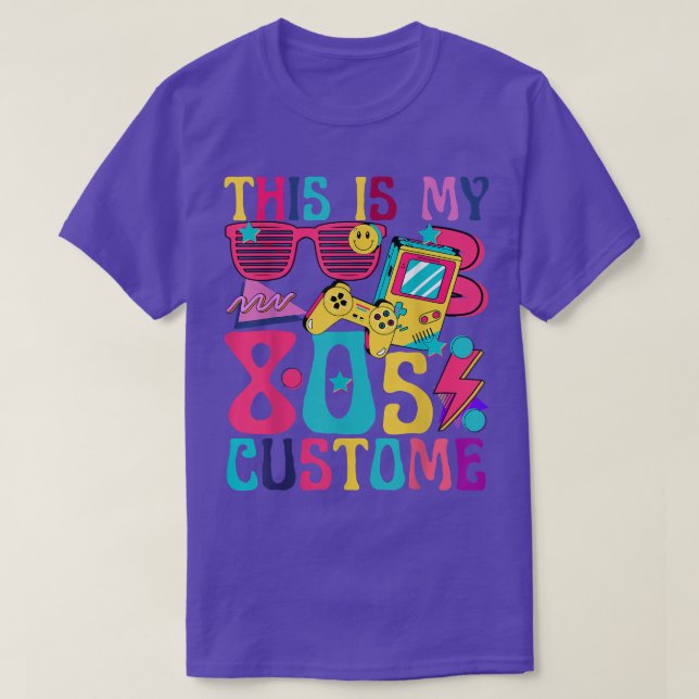 T-shirt C'Est Mon Costume 80s Retro 1980 Musique Thème Par (Design devant)