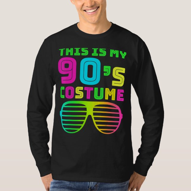 T-shirt C'Est Mon Costume 90s Retro 90s Music Theme Party (Devant)