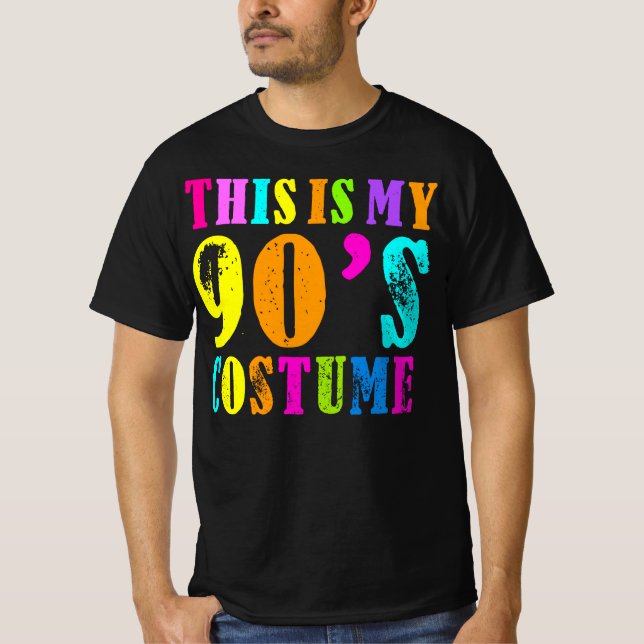 T-shirt C'Est Mon Costume 90s - Vibe Retro Party tenue W (Devant)