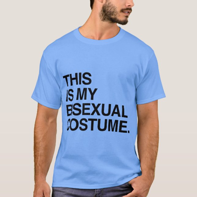 T-SHIRT C'EST MON COSTUME BISEXUEL (Devant)
