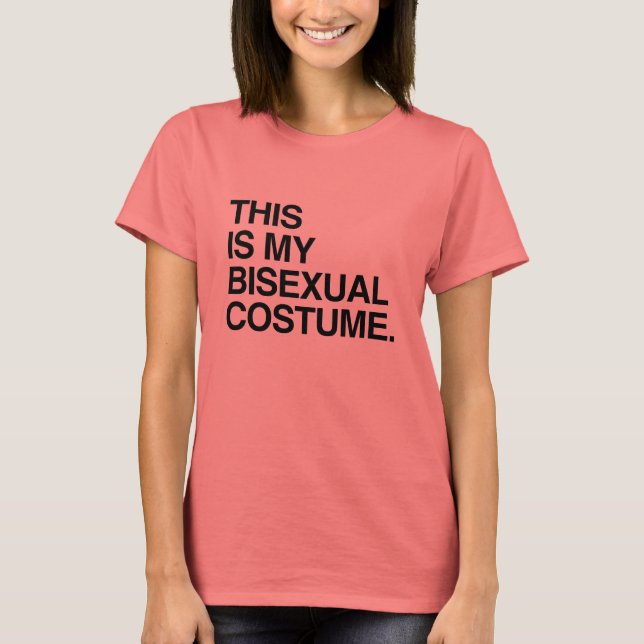 T-SHIRT C'EST MON COSTUME BISEXUEL (Devant)