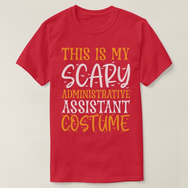 T-shirt C'Est Mon Costume D'Assistant Administratif D'Effr (Design devant)