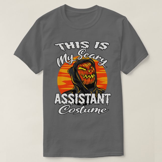 T-shirt C'est mon costume d'Assistant d'horreur pour homme (Design devant)
