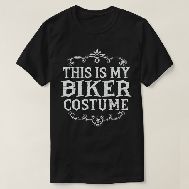T-shirt C'est mon costume de Biker Funny Lazy Halloween (Design devant)