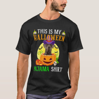 T-shirt C'Est Mon Costume De Chien De Pajama Dane Hallowee