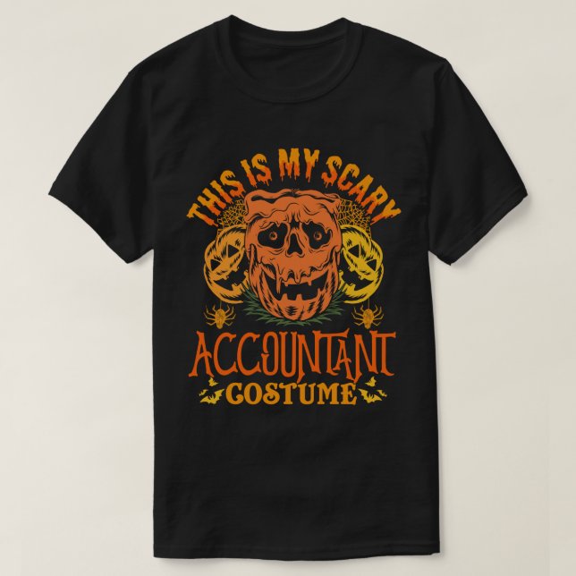 T-shirt C'Est Mon Costume De Comptable D'Effraction Hallow (Design devant)