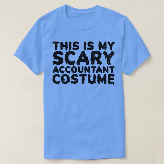 T-shirt C'Est Mon Costume De Comptable D'Effraie Drôle Hal (Design devant)