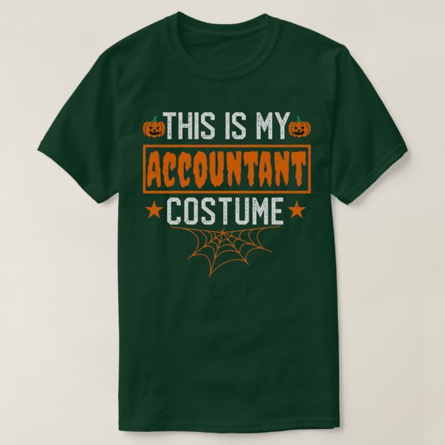T-shirt C'Est Mon Costume De Comptable Drôle Halloween Acc (Design devant)