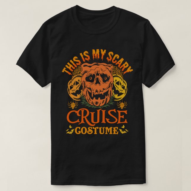 T-shirt C'Est Mon Costume De Croisière Effrayant Halloween (Design devant)