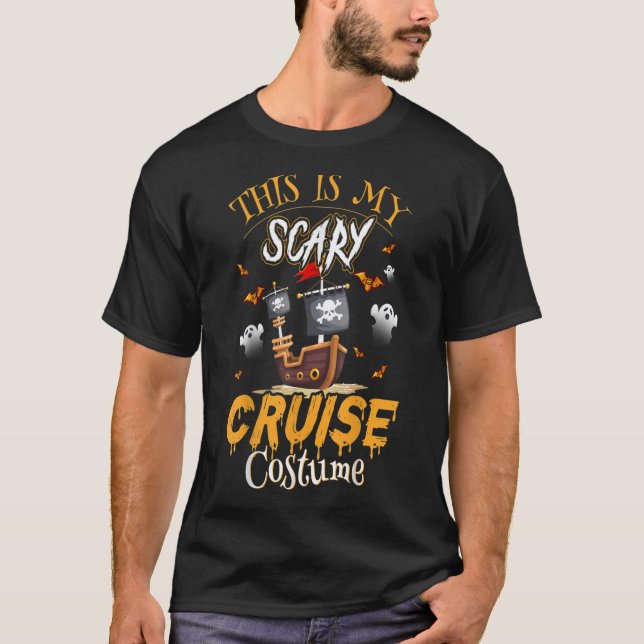 T-shirt C'est mon costume de croisière effrayant halloween (Devant)