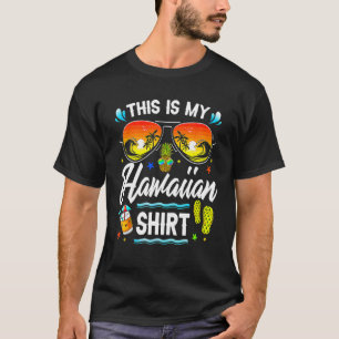 T-shirt C'est mon costume de fête hawaïenne tropicale Luau
