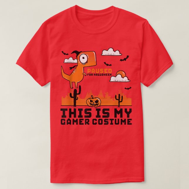 T-shirt C'Est Mon Costume De Gamer Drôle Vidéo Jeu Geek H (Design devant)