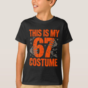 T-shirt C'est mon costume de Halloween 67 numéro 6 7 Mème
