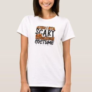 T-shirt C'est mon costume de mathématicien effrayant - mat