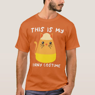 T-shirt C'Est Mon Costume De Min Halloween Chat Bonbon Cor