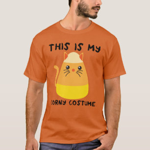 T-shirt C'Est Mon Costume De Min Halloween Chat Bonbon Cor